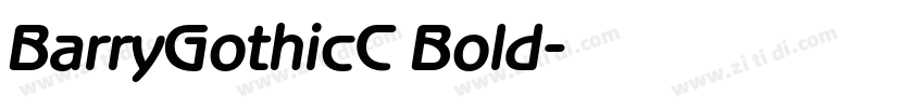 BarryGothicC Bold字体转换
